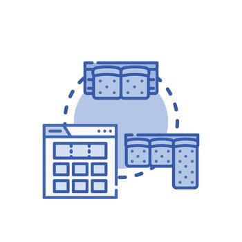 espacio eficiente diseño concepto optimizando datos almacenamiento sistema vector