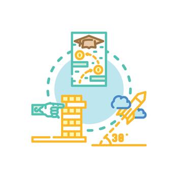 Learning and skill development process improving knowledge vector