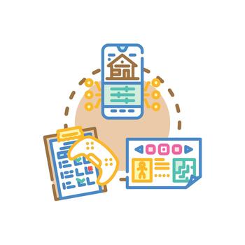 Component based app builder development creating applications vector