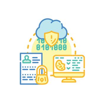 Https secure origin ensuring data integrity and protection vector