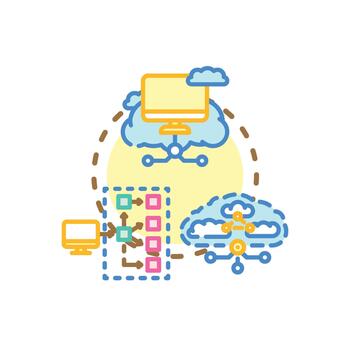 Self service server deployment process optimizing cloud computing vector