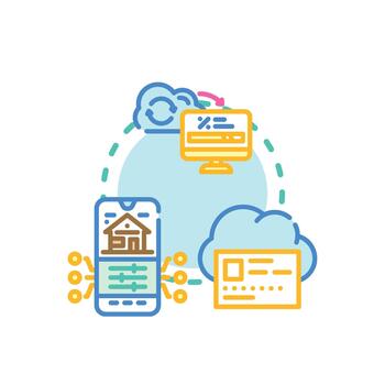mutuo datos sincronizar componente conectando nube api vector
