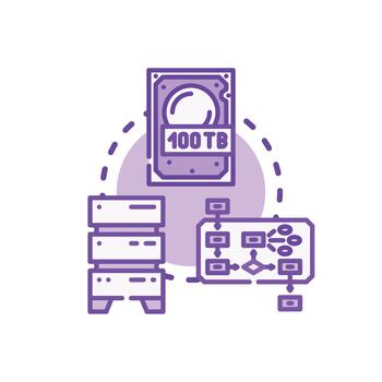 Nonparametric data storage data structure analyzing concept vector