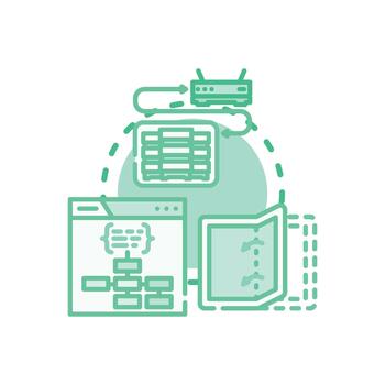 Flat hierarchy structure connecting various computing elements vector