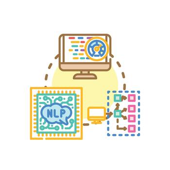 bajo código plataforma creando software aplicaciones rápido vector