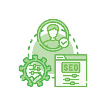 Web development settings configuring software template vector