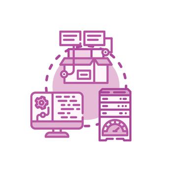 Data driven performance dashboard analytics and business intelligence vector