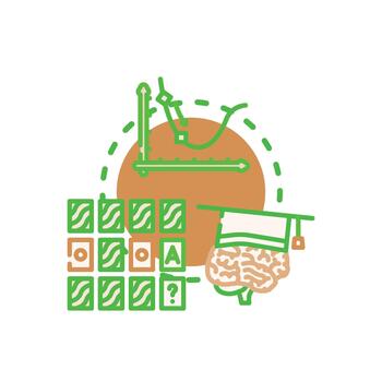 aprendizaje proceso creando artificial inteligencia y datos análisis vector