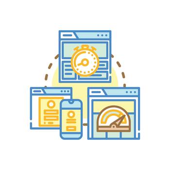ligero web aplicación desarrollando optimizando usuario experiencia vector
