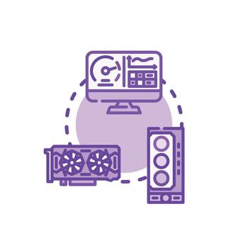 Computer graphic processing system optimizing performance concept vector