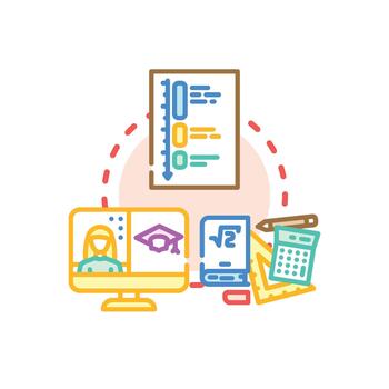 enfocado estudiar sesión mente proceso concepto vector