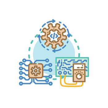 Integrated system testing process for software development vector