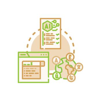 digital documento Procesando optimizando datos administración tecnología vector