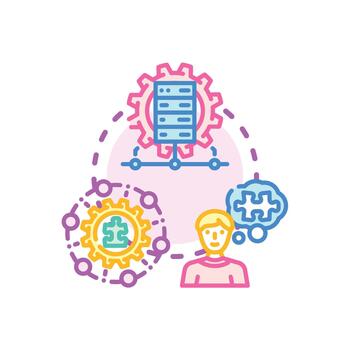 It system framework sketching developing software architecture vector