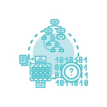 temprano informática idioma concepto desarrollando algoritmos y programación vector