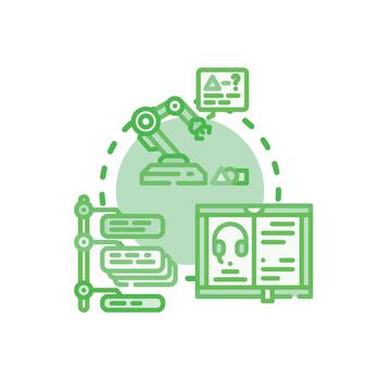 Periodic and introductory training development program vector
