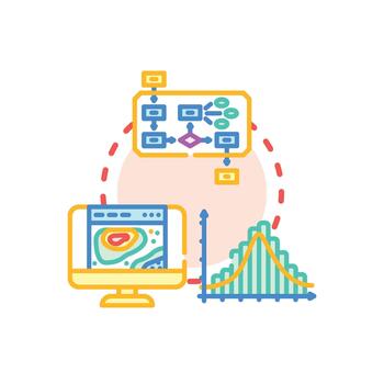 High dimensional data processing and analysis concept vector