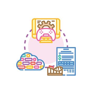 alto actuación informática optimizando contenido generando lucro vector
