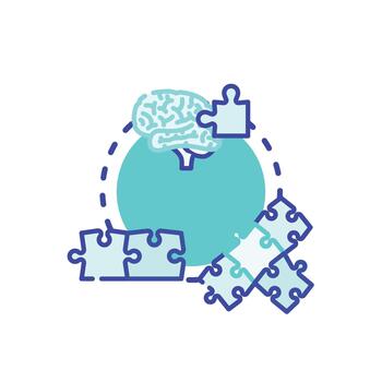 Converting challenges into creative solutions process vector