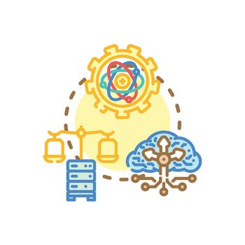 infinitamente escalable nube informática infraestructura desarrollando solución vector