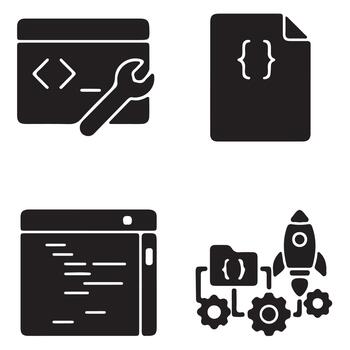 Advanced Software Development Technology System vector