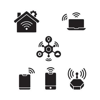 Wireless Smart Sensor Technology System vector