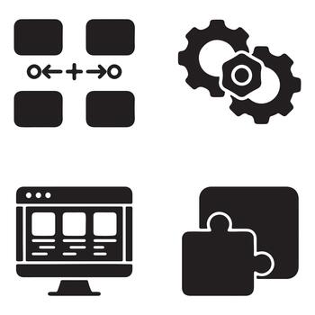 api integración software conexión tecnología vector