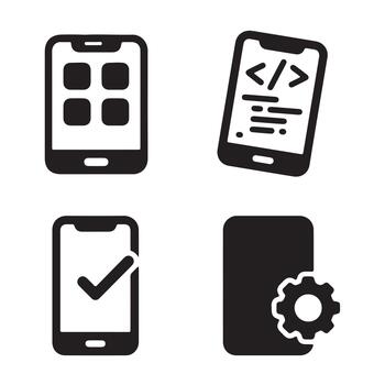Modern Application Testing Technology vector