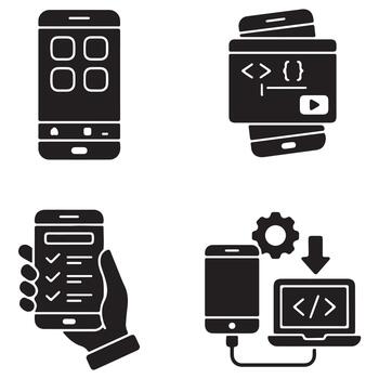 Mobile App Development Technology vector