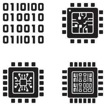 Binary Code Data Stream vector