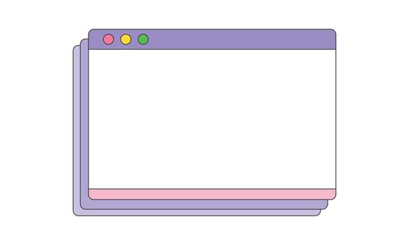 retro 90s ordenador personal usuario interfaz elementos vector