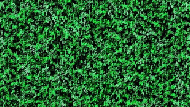 groen binair code digitaal Matrix Golf achtergrond video