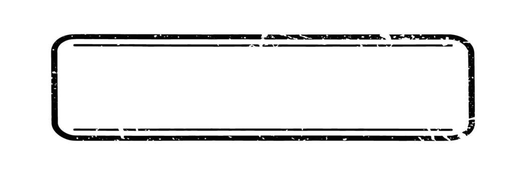 Blank rectangular frame with rounded corners. vector