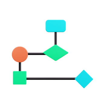 3d organigramme processus diagramme algorithme png