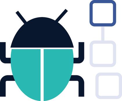 Software Bug Testing Icon vector