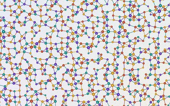 Force Directed Network Pattern vector