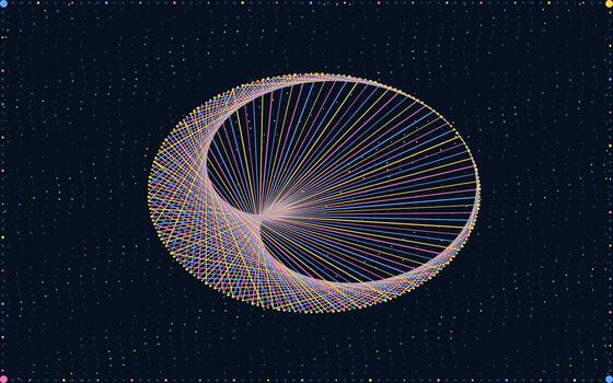 Caustic Curve Array vector
