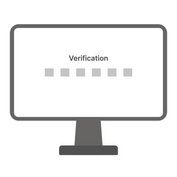 verificación código interfaz con múltiple entrada campos para seguro usuario autenticación vector