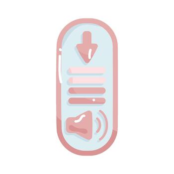 volume down button vector