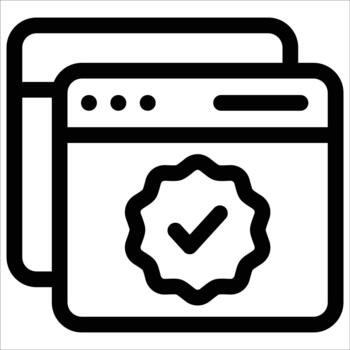 web calidad desarrollo icono vector