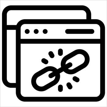 Browser Link Web Navigation Icon vector