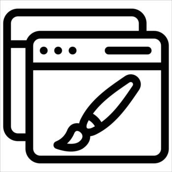 web diseño desarrollo icono vector