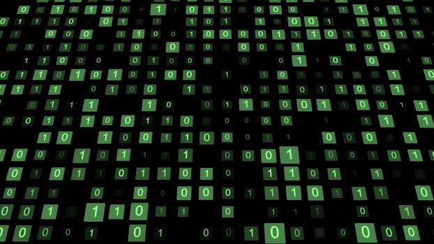 Digital Background Green Data Binary Code Animated Background video