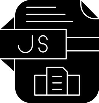 Glyph Icon Js JS JavaScript Programming Script File Format Icon vector