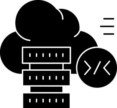 New Glyph Icon Batch Processing Efficient Batch Processing Workflow Automation System vector