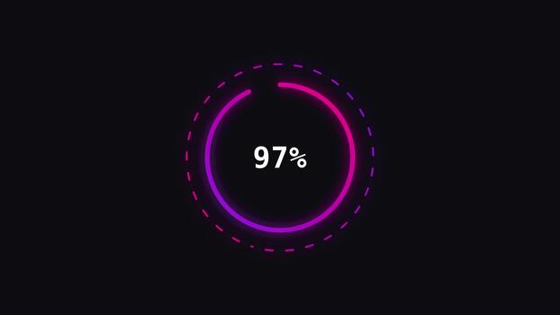 Radial Progress Indicator Data Loading Loop video