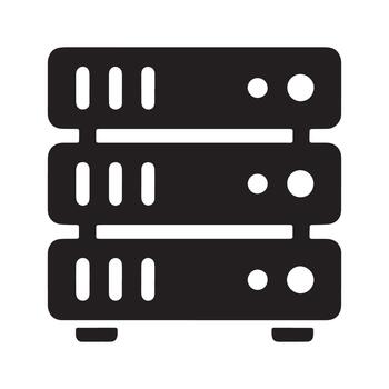 Generic digital technology interface icon for software applications with technology software interface vector