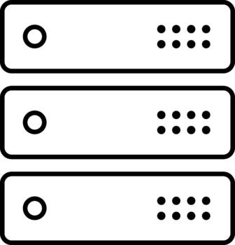 Server Database Icon vector