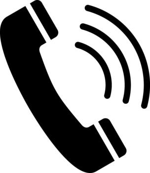 phone solid icon vector