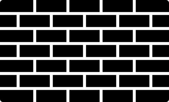 brick wall solid icon vector